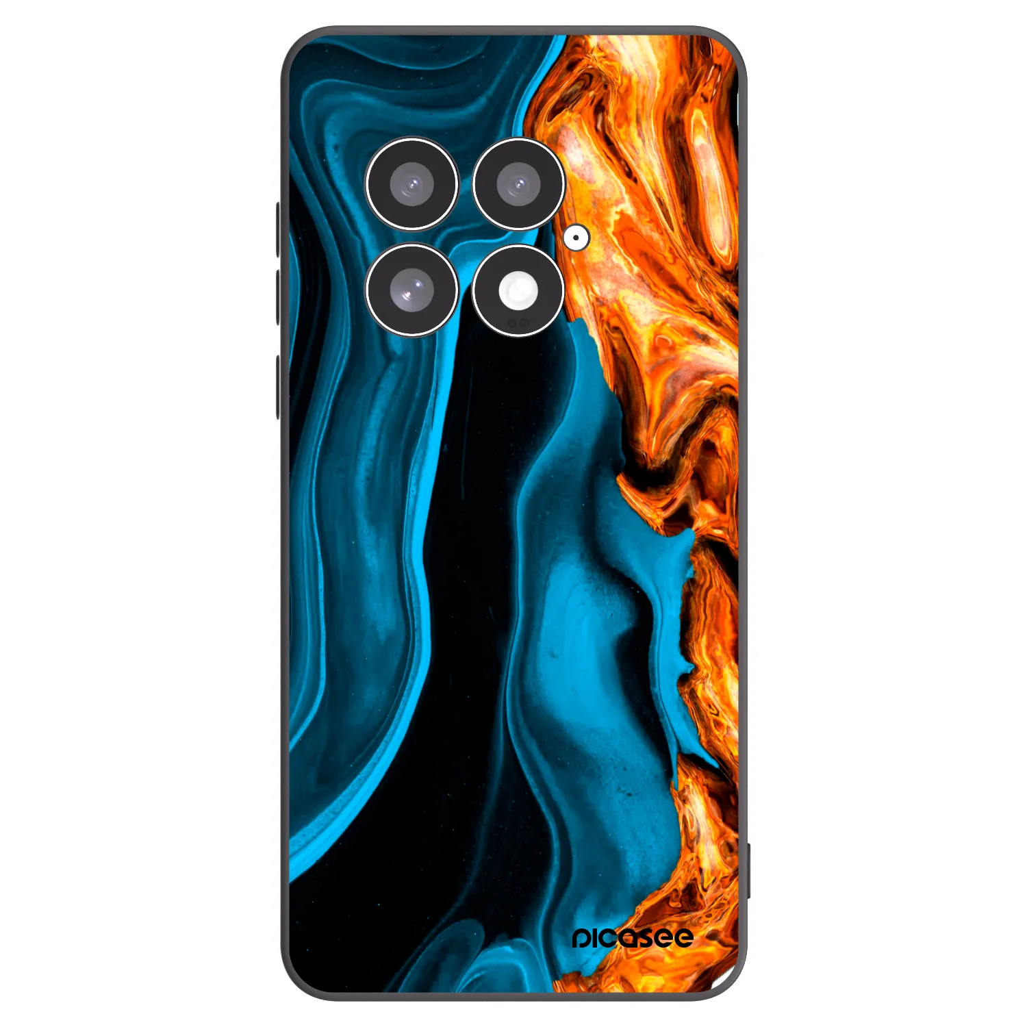 Picasee husă neagră din silicon pentru OnePlus 13 5G - Gold blue