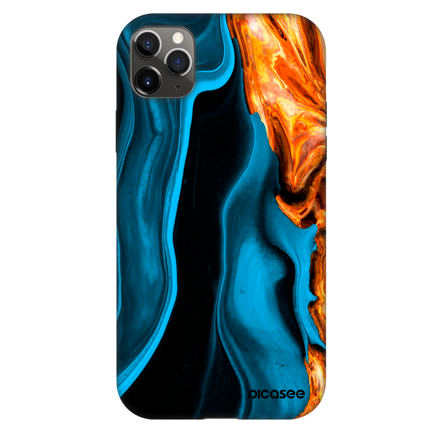 Picasee Fashion Case pentru Apple iPhone 11 Pro Max - Gold blue