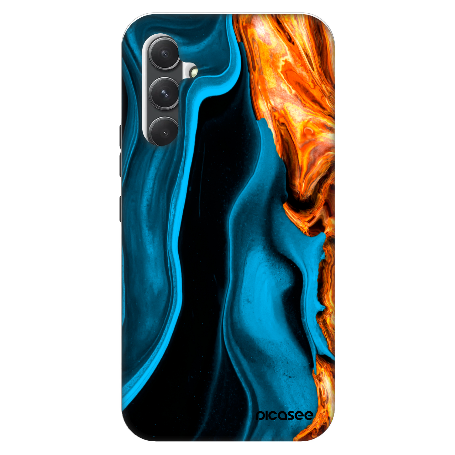 Picasee Fashion Case pentru Samsung Galaxy A34 5G A346B - Gold blue
