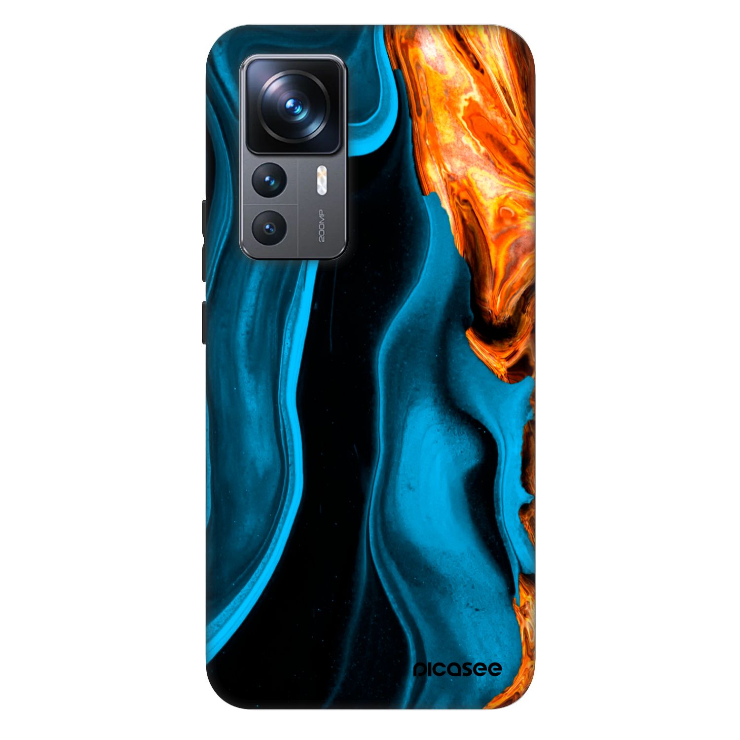 Picasee Fashion Case pentru Xiaomi 12T - Gold blue