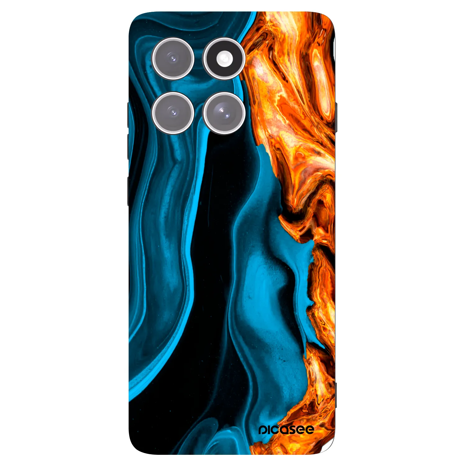 Picasee husă neagră din silicon pentru Motorola Edge 60 Pro - Gold blue