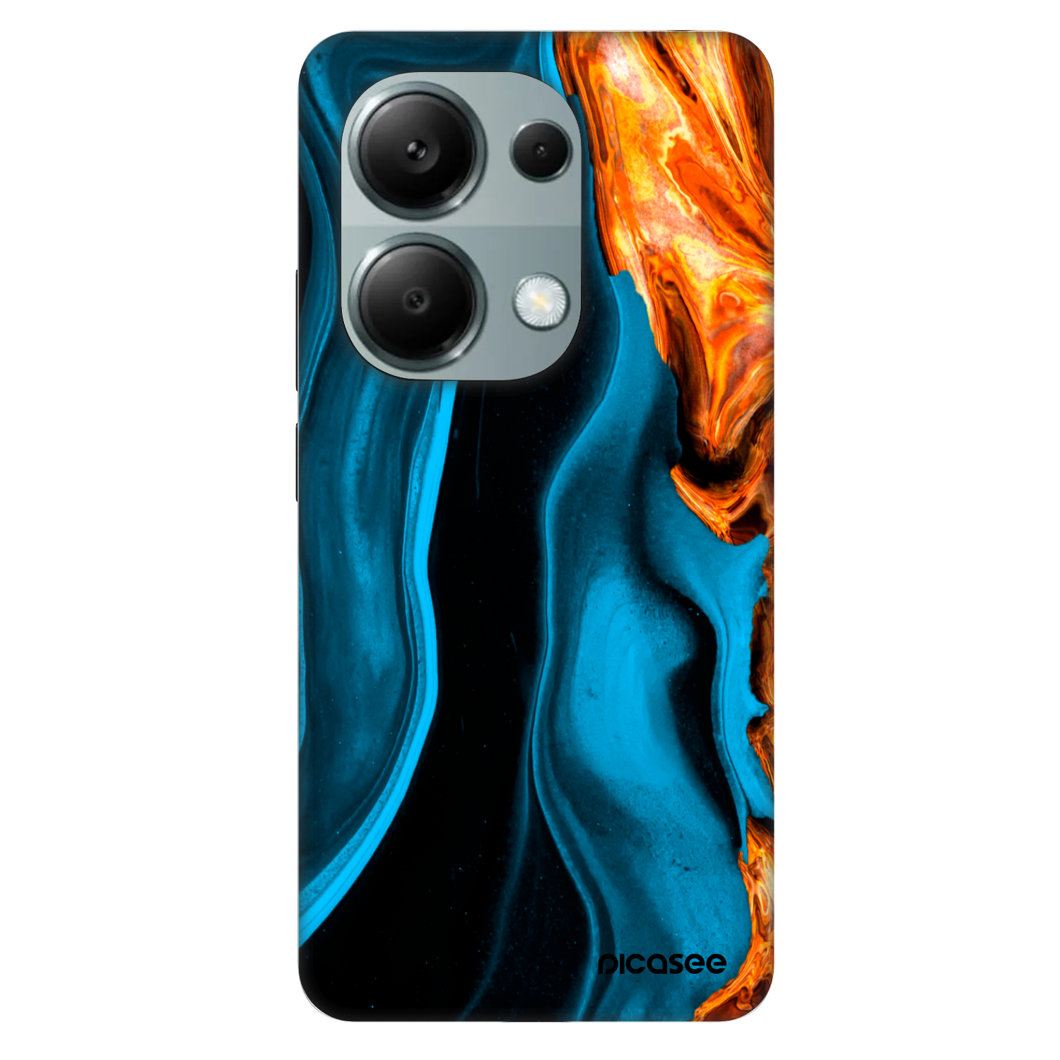 Picasee Fashion Case pentru Xiaomi Redmi Note 13 Pro 4G - Gold blue