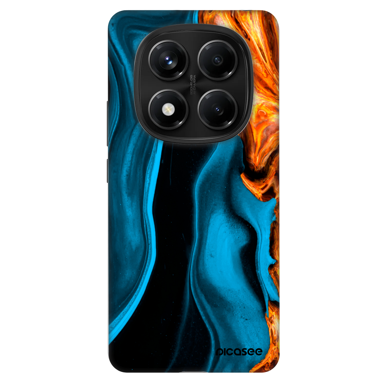 Picasee Fashion Case pentru Xiaomi Redmi Note 14 Pro 4G - Gold blue