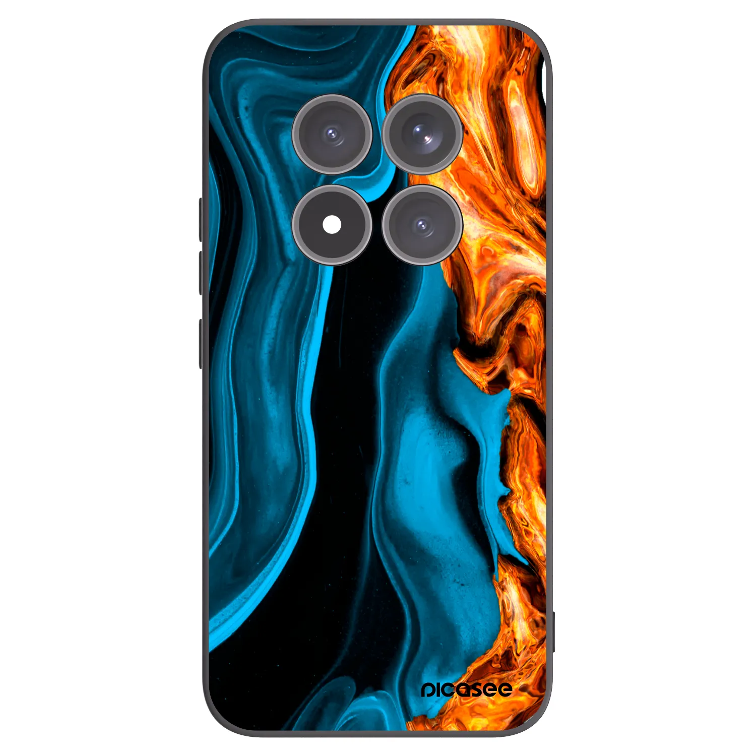 Picasee husă neagră din silicon pentru Xiaomi Redmi Note 15 Pro+ - Gold blue