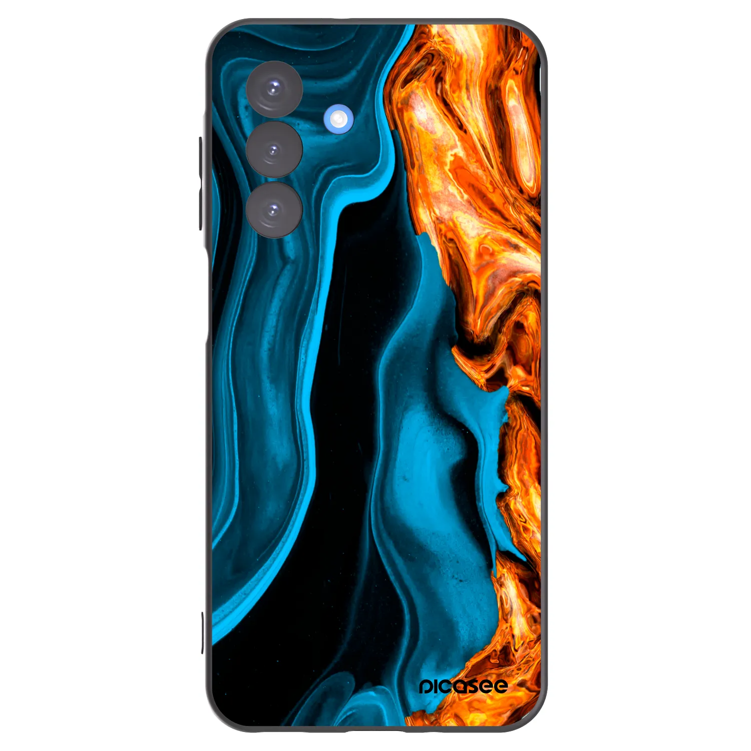 Picasee husă neagră din silicon pentru Samsung Galaxy A17 5G - Gold blue