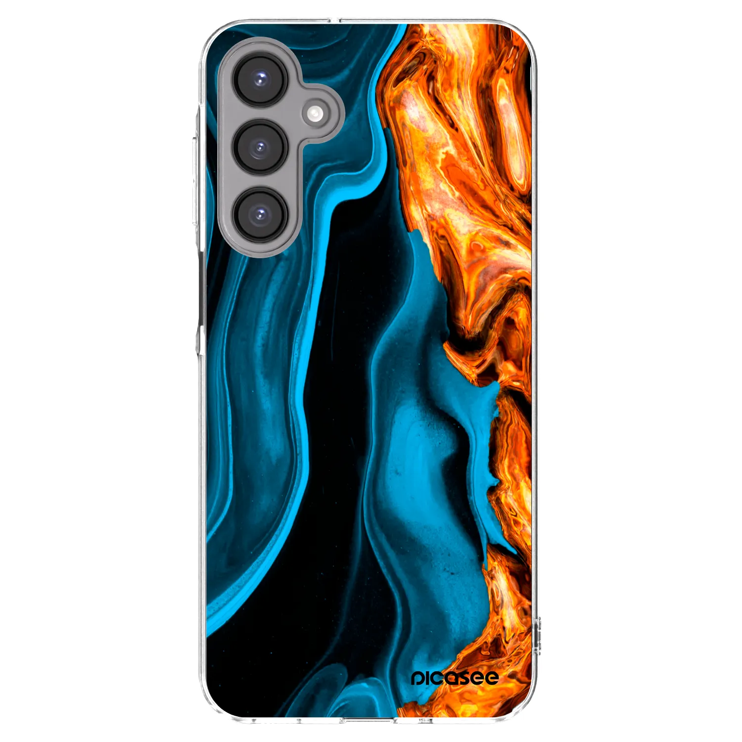 Picasee husă transparentă din silicon pentru Samsung Galaxy A16 4G - Gold blue