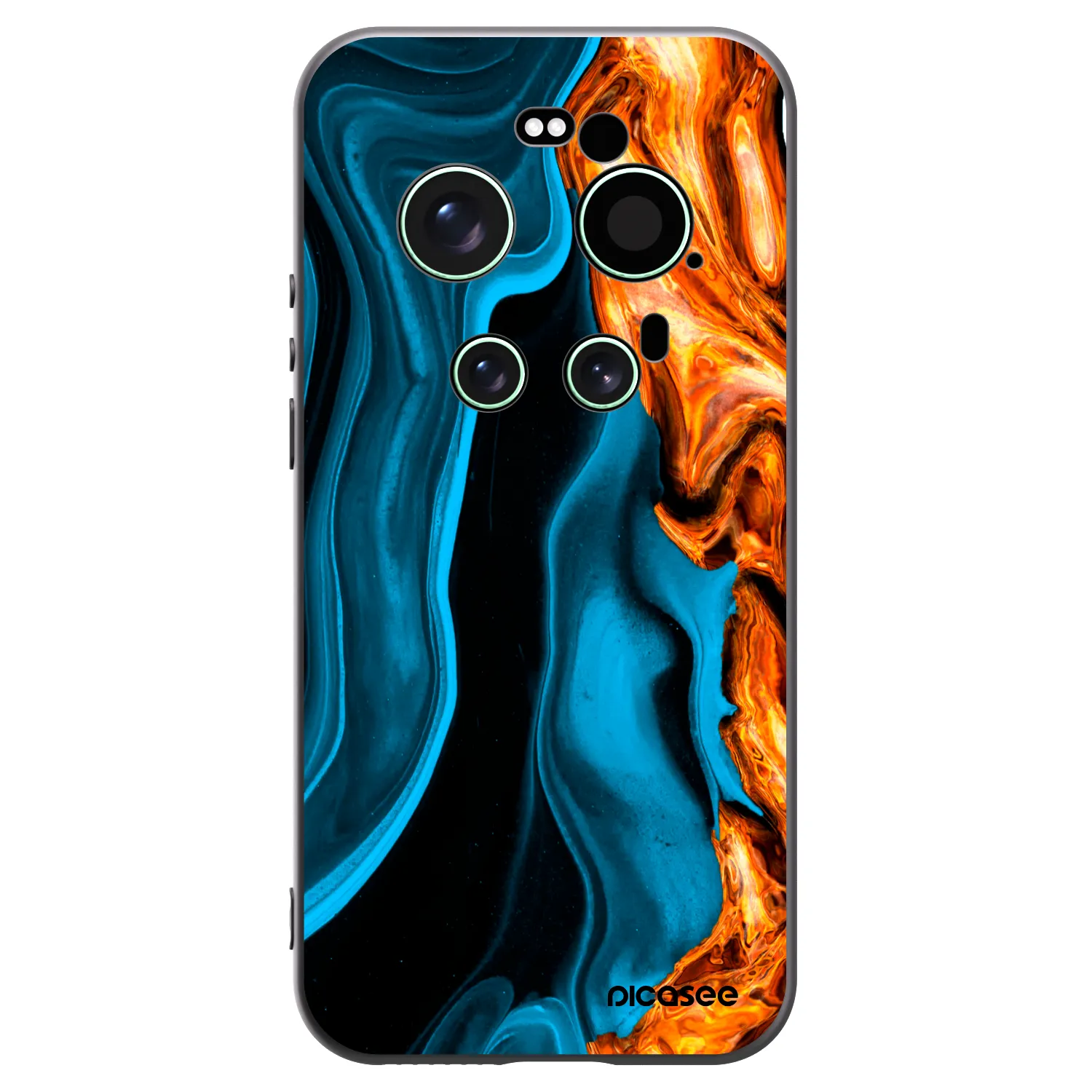 Picasee husă neagră din silicon pentru Xiaomi 17 Ultra - Gold blue