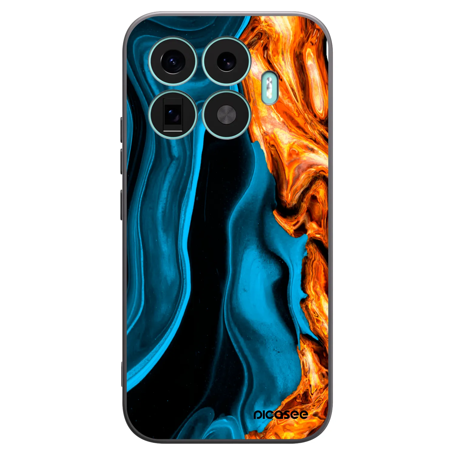 Picasee husă neagră din silicon pentru Xiaomi 17T - Gold blue