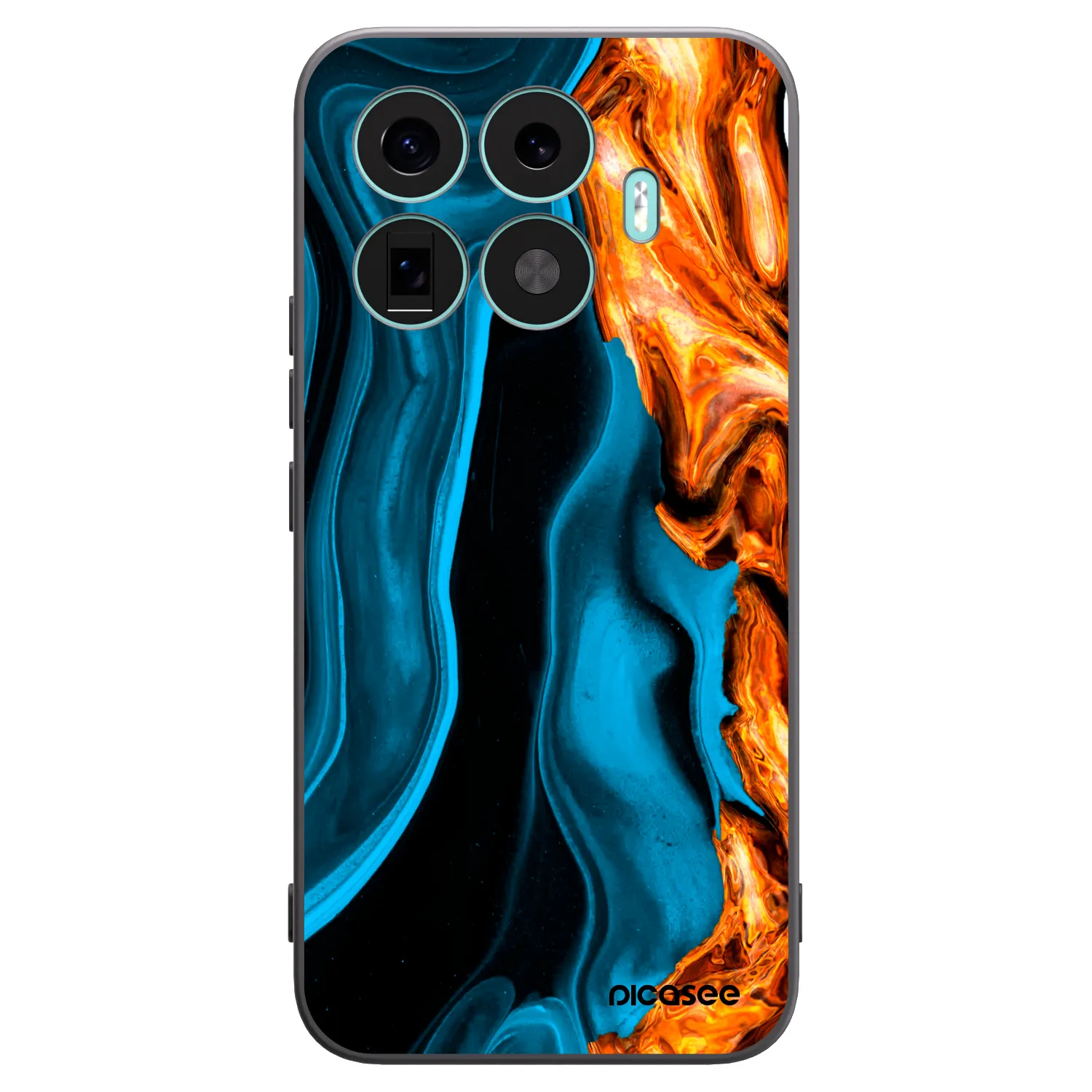 Picasee husă neagră din silicon pentru Xiaomi 17T Pro - Gold blue