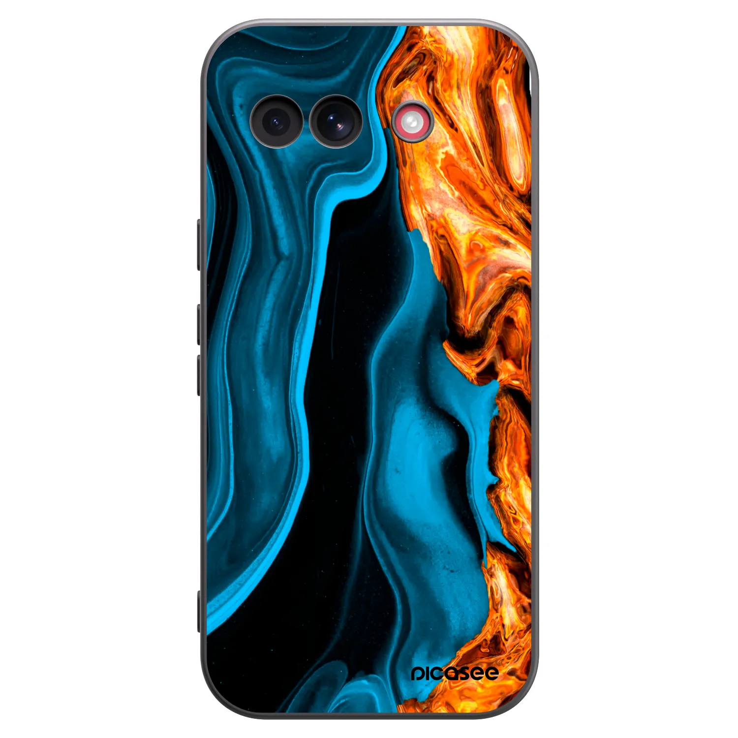 Picasee husă neagră din silicon pentru Google Pixel 10a - Gold blue