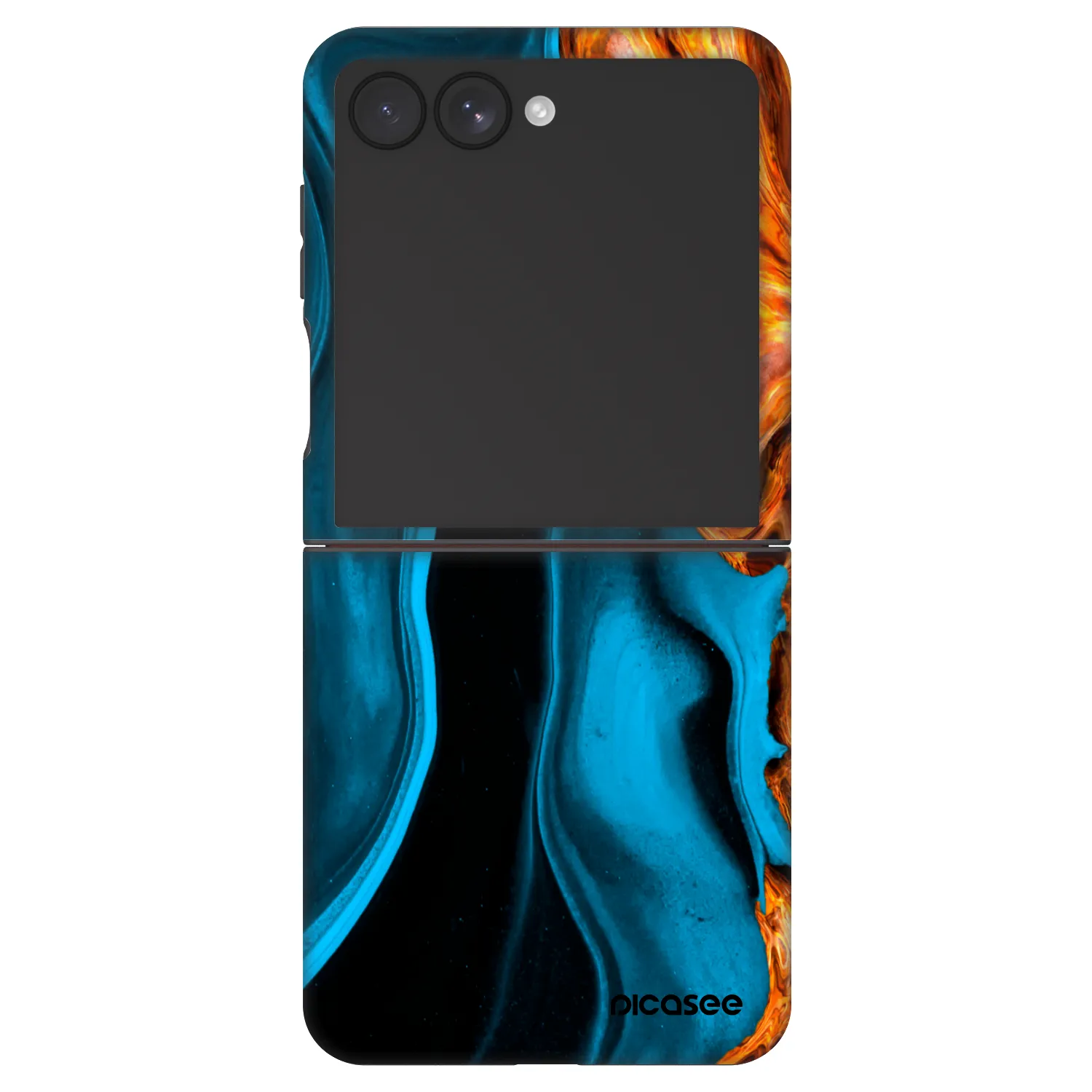 Picasee Fashion Case pentru Samsung Galaxy Z Flip7 5G - Gold blue