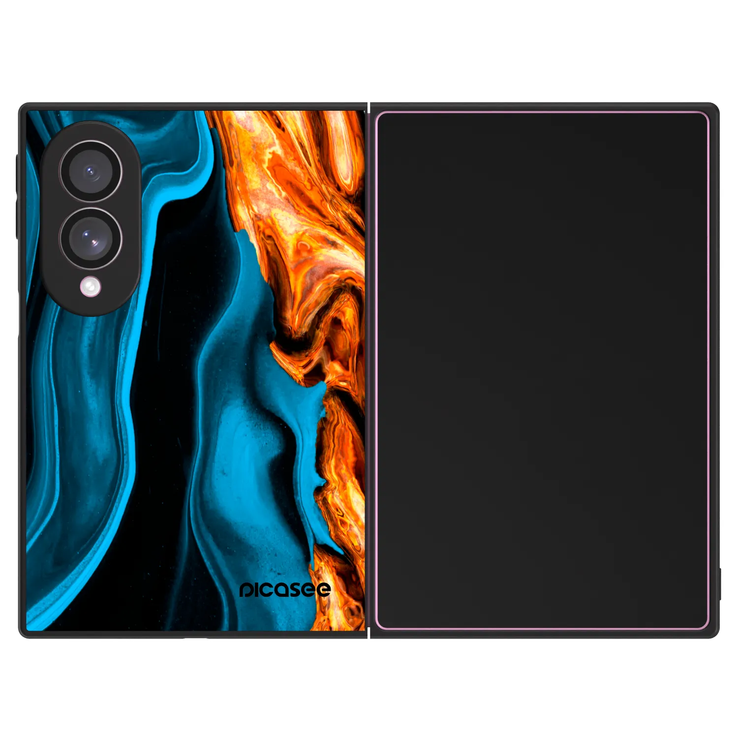 Picasee ULTIMATE CASE pentru Samsung Galaxy Z Fold8 5G - Gold blue