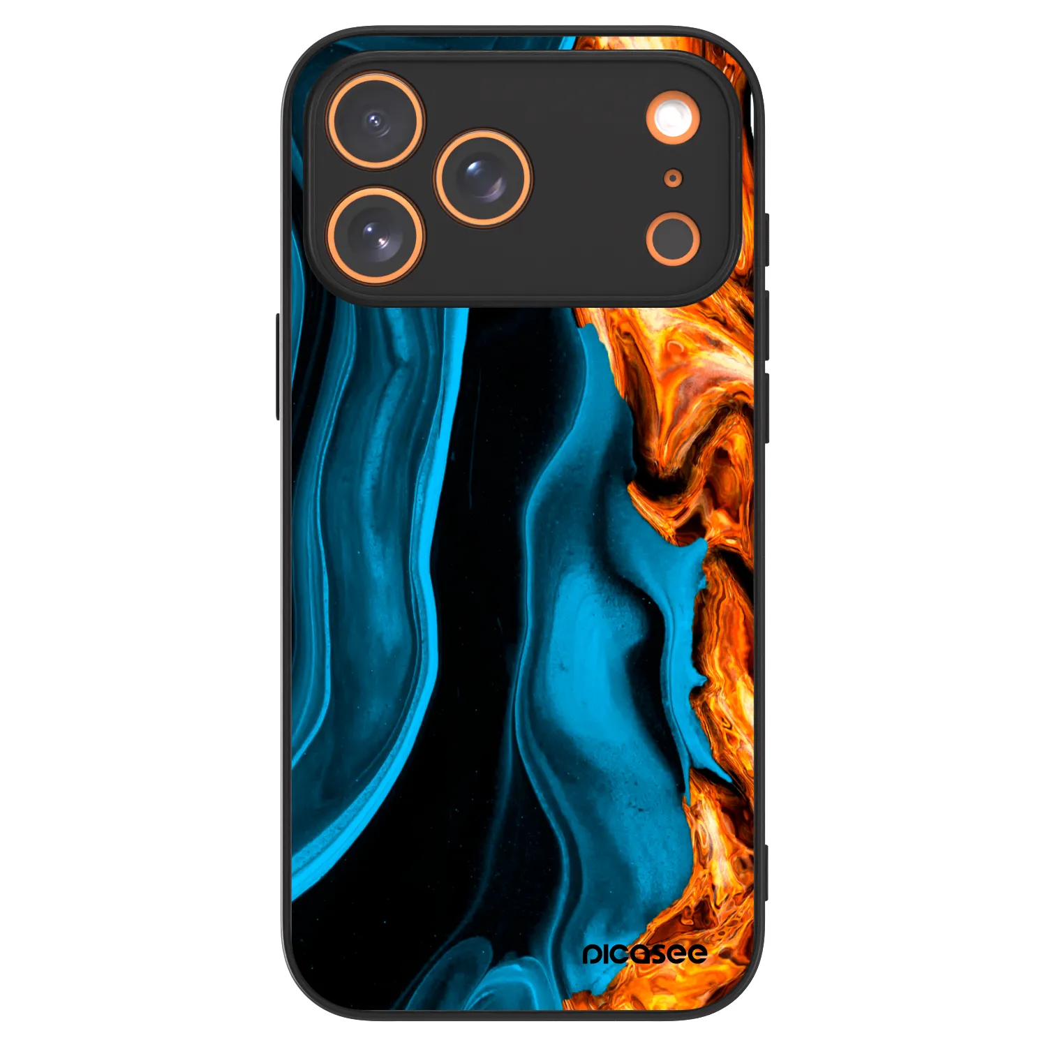 Picasee ULTIMATE CASE MagSafe pentru Apple iPhone 18 Pro Max - Gold blue