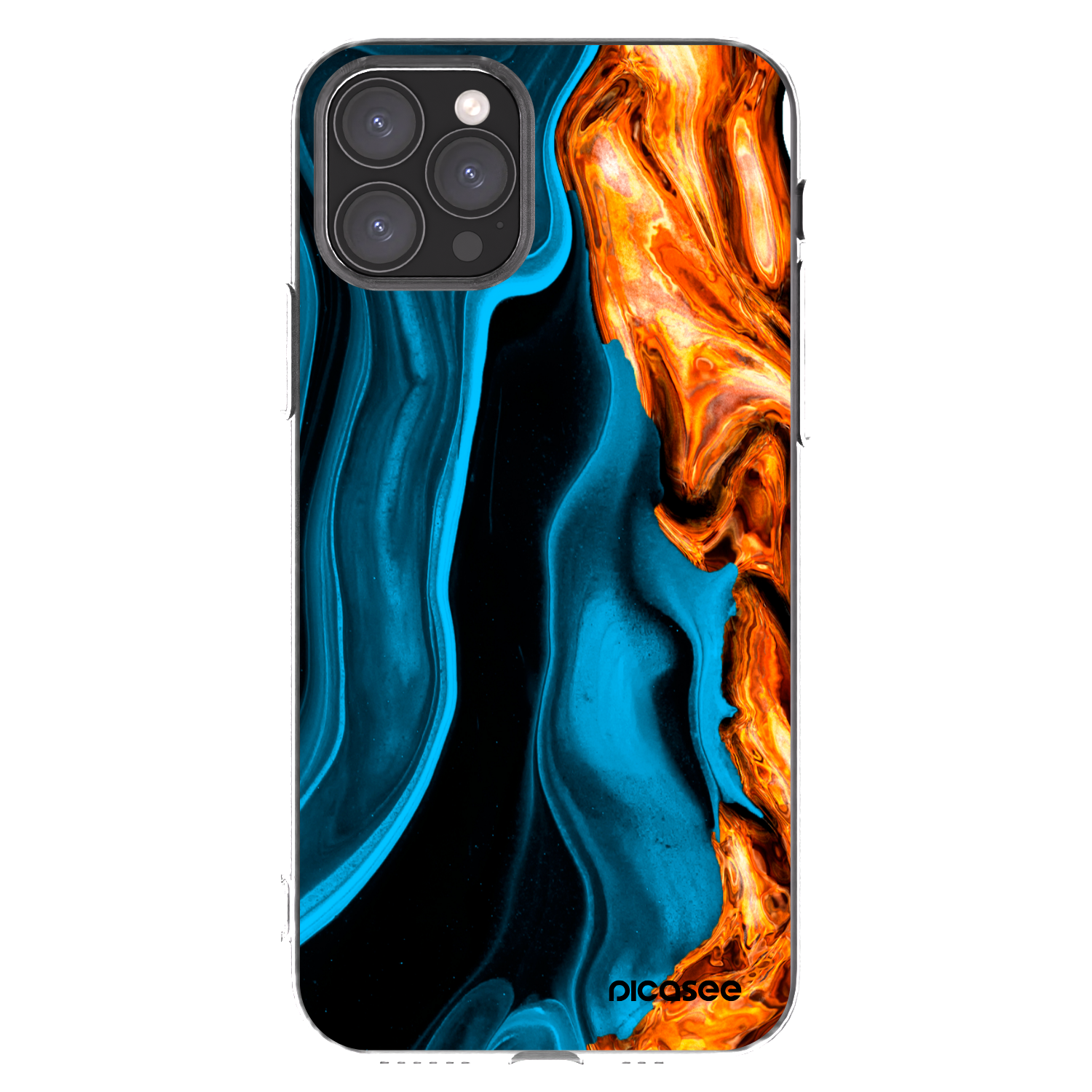 Picasee husă transparentă din silicon pentru Apple iPhone 11 Pro - Gold blue