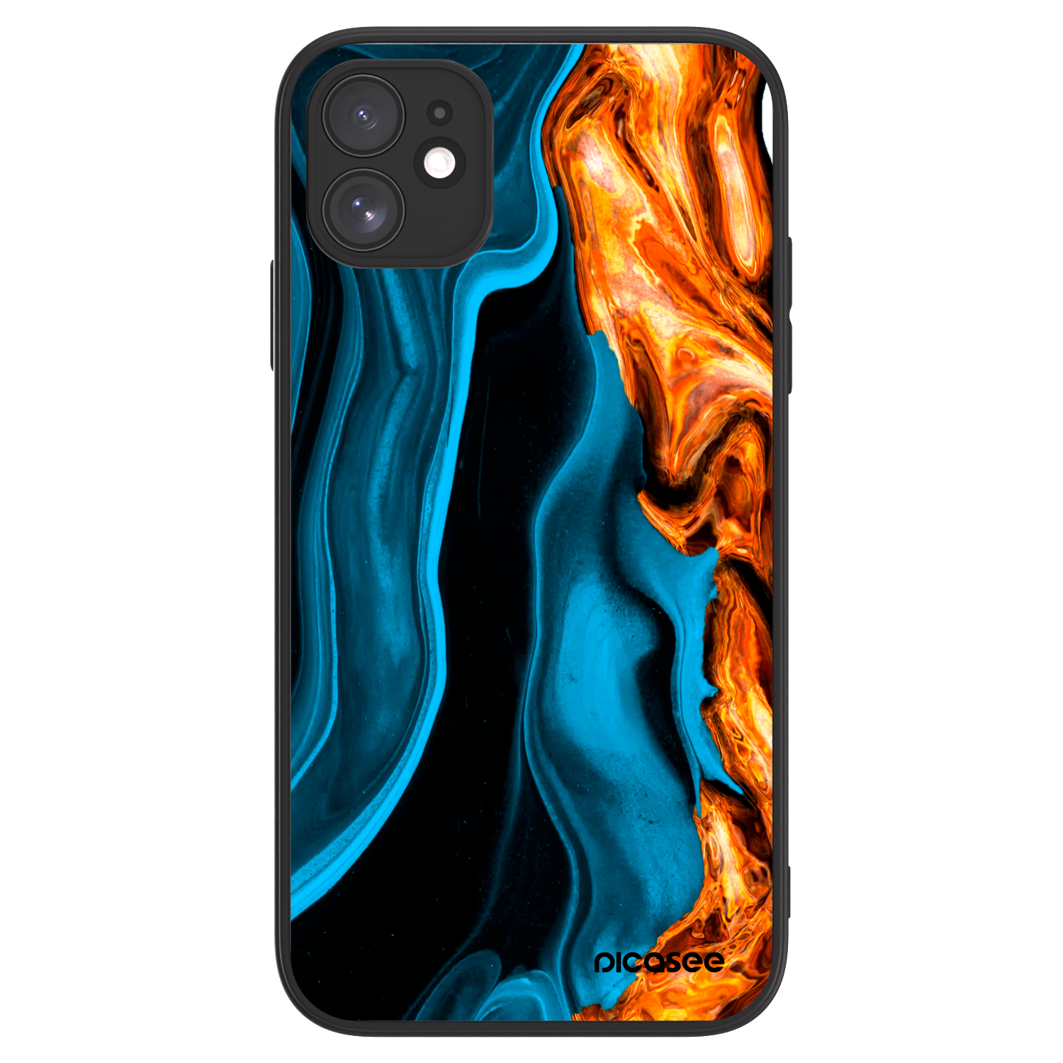 Picasee ULTIMATE CASE pentru Apple iPhone 11 - Gold blue