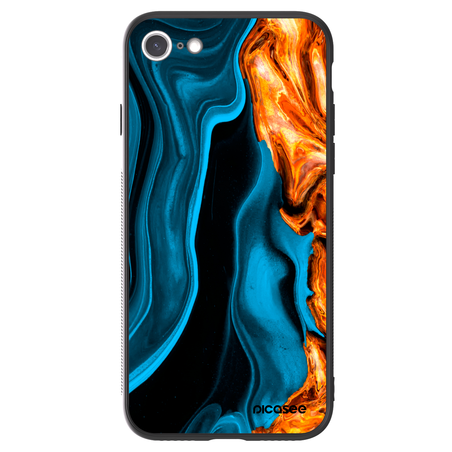 Picasee ULTIMATE CASE pentru Apple iPhone 7 - Gold blue