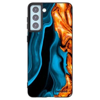 Picasee husă neagră din silicon pentru Samsung Galaxy S21+ 5G G996F - Gold blue