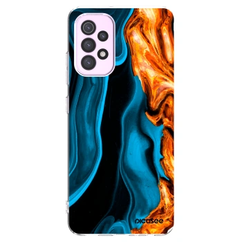 Picasee husă transparentă din silicon pentru Samsung Galaxy A32 5G A326B - Gold blue