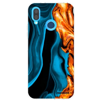 Picasee husă transparentă din silicon pentru Huawei P20 Lite - Gold blue