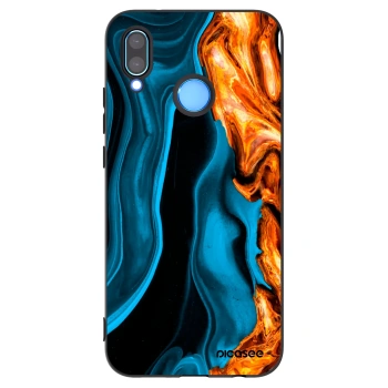 Picasee husă neagră din silicon pentru Huawei P20 Lite - Gold blue