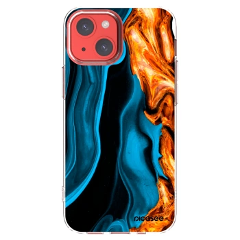 Picasee husă transparentă din silicon pentru Apple iPhone 13 mini - Gold blue