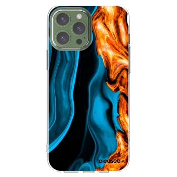 Picasee husă transparentă din silicon pentru Apple iPhone 13 Pro Max - Gold blue