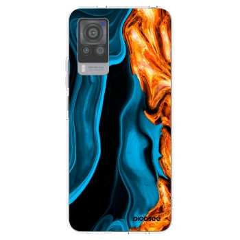 Picasee husă transparentă din silicon pentru Vivo X60 Pro 5G - Gold blue