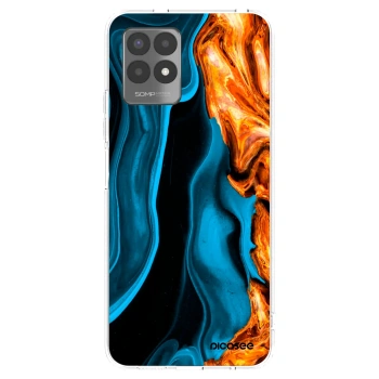 Picasee husă transparentă din silicon pentru Realme 8i - Gold blue