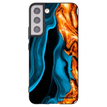 Picasee husă neagră din silicon pentru Samsung Galaxy S22+ 5G - Gold blue