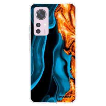 Picasee husă transparentă din silicon pentru Xiaomi 12 - Gold blue