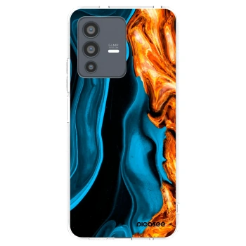 Picasee husă transparentă din silicon pentru Vivo V23 5G - Gold blue