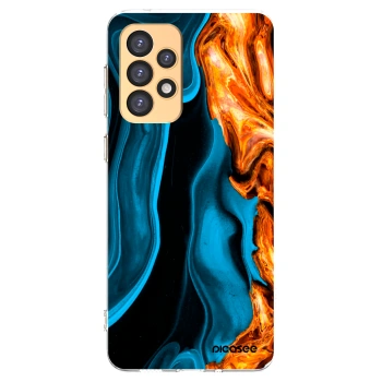 Picasee husă transparentă din silicon pentru Samsung Galaxy A33 5G A336 - Gold blue