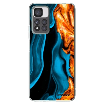 Picasee husă transparentă din silicon pentru Xiaomi Redmi Note 11 Pro+ 5G - Gold blue