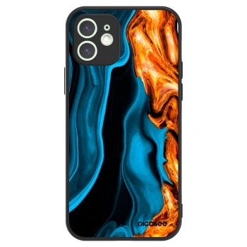 Picasee ULTIMATE CASE MagSafe pentru Apple iPhone 12 - Gold blue