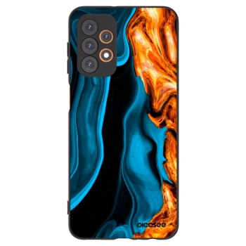 Picasee husă neagră din silicon pentru Samsung Galaxy A23 A236B 5G - Gold blue
