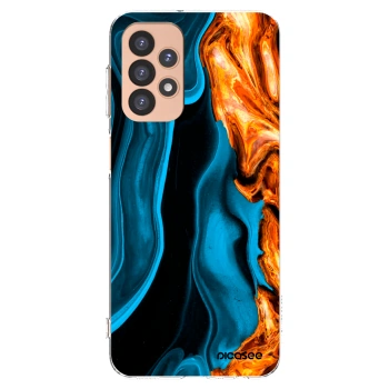 Picasee husă transparentă din silicon pentru Samsung Galaxy A23 A236B 5G - Gold blue