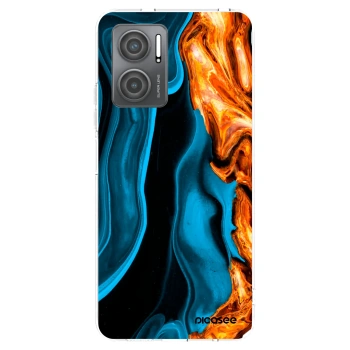 Picasee husă transparentă din silicon pentru Xiaomi Redmi 10 5G - Gold blue