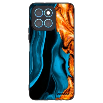 Picasee husă neagră din silicon pentru Honor X8 5G - Gold blue