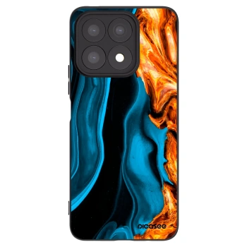 Picasee husă neagră din silicon pentru Honor X8a - Gold blue