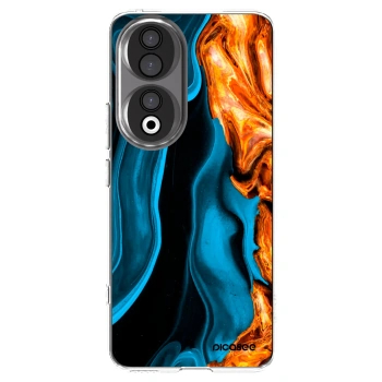 Picasee husă transparentă din silicon pentru Honor 90 5G - Gold blue
