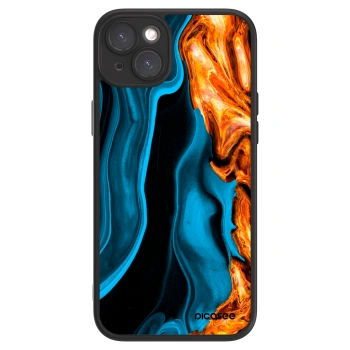 Picasee ULTIMATE CASE MagSafe pentru Apple iPhone 15 Plus - Gold blue