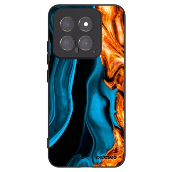 Picasee husă neagră din silicon pentru Xiaomi 14 - Gold blue