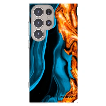 Picasee husă transparentă din silicon pentru Samsung Galaxy S24 Ultra S928B 5G - Gold blue