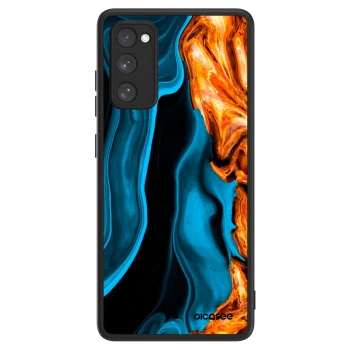 Picasee ULTIMATE CASE PowerShare pentru Samsung Galaxy S20 FE - Gold blue
