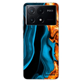 Picasee husă transparentă din silicon pentru Xiaomi Poco X6 Pro - Gold blue