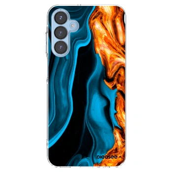 Picasee husă transparentă din silicon pentru Samsung Galaxy A15 A156B 5G - Gold blue