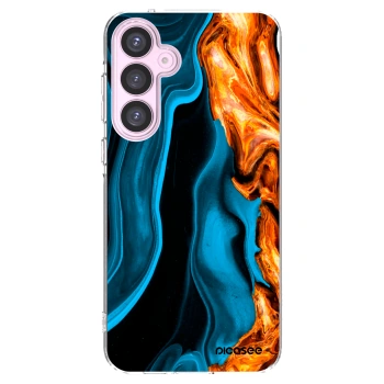 Picasee husă transparentă din silicon pentru Samsung Galaxy A55 5G A556B - Gold blue