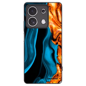 Picasee husă neagră din silicon pentru Xiaomi Redmi Note 13 4G - Gold blue