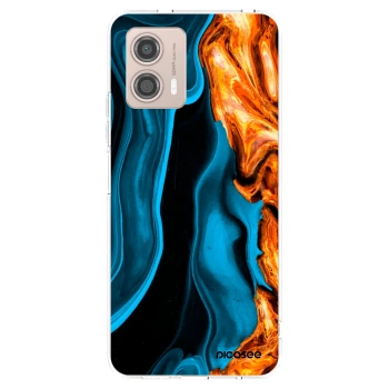 Picasee husă transparentă din silicon pentru Motorola Moto G53 5G - Gold blue