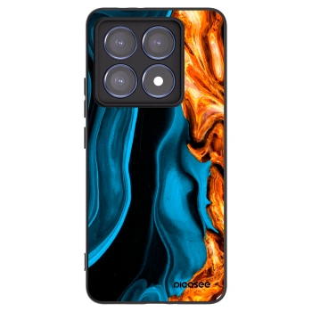 Picasee husă neagră din silicon pentru Xiaomi 14T Pro - Gold blue